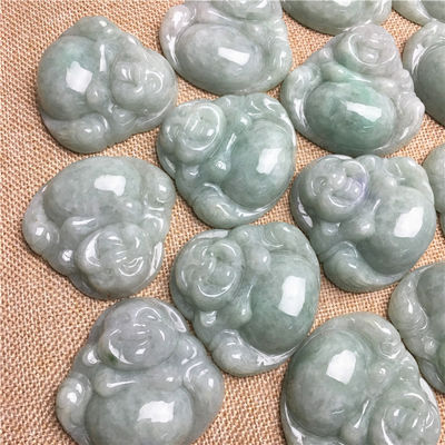 Τέχνη συλλεκτικό υψηλής κατηγορίας jade Buddha χαραγμένο jadeite Buddha παραστατικό για το θέμα κολιέ