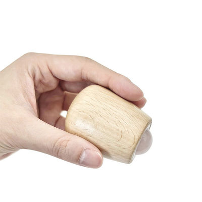 Προσαρμόσιμη μπάλα μασάζ jade ξύλινη λαβή Jade Roller για μασάζ σώματος και λαιμού / προσώπου Gua Sha εργαλείο ανακούφισης από το άγχος