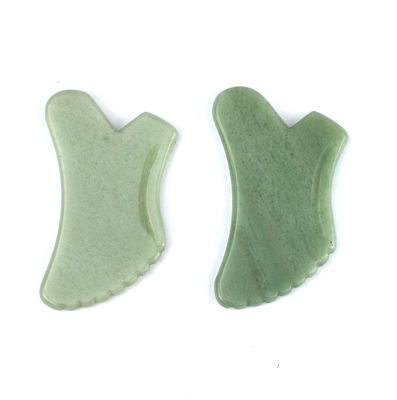 Πράσινη Αβεντουρίνη Guasha Gua Sha Face Tool Mode No abkgs-038 Για αποτελεσματική λεμφική αποστράγγιση και φροντίδα του δέρματος