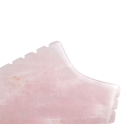 2024 Rose Quartz Gua Sha Μέσο μασάζ με δόντια Φυσικό Κρυστάλλινο δέρμα Μασάζ ομορφιάς Face Lifting Anti Aging Ροζ λογότυπο