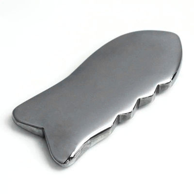 Τεραχέρτζ Gua Sha ξύρισμα εργαλείο μασάζ με Energy Stone και βελονισμό σημείο μασάζ 91 * 37mm