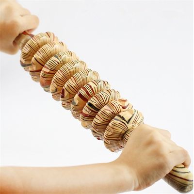 OEM ODM 38*5.5cm ξύλινος μασάζ κοιλιάς ρόλος μασάζ σώματος ρόλος jade