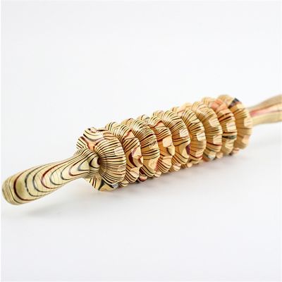OEM ODM 38*5.5cm ξύλινος μασάζ κοιλιάς ρόλος μασάζ σώματος ρόλος jade