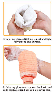 Βαθιά καθαρισμός Custom Logo Exfoliating γάντια για νεκρό δέρμα γάντια και το σώμα τρίψιμο
