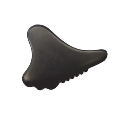 Gua Sha εργαλείο μασάζ προσώπου Bian Stone οικολογικά φιλικό πρόσωπο 105 * 77mm 114 * 74mm 2 PCS AKBS-030 για το προσώπου λεμφική αποστράγγιση
