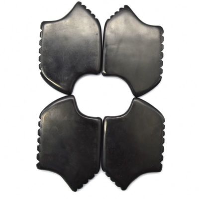 Μαύρο Bian πέτρα Gua Sha Scraping Massager Εργαλείο Σετ για το φυσικό σώμα και την απόδοση