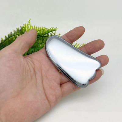 Προσαρμοσμένο λογότυπο διαθέσιμον Silver Terahertz Gua Sha Massage Scraping Tool για το Skin Spa ομορφιά προσώπου