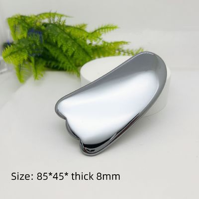 Προσαρμοσμένο λογότυπο διαθέσιμον Silver Terahertz Gua Sha Massage Scraping Tool για το Skin Spa ομορφιά προσώπου