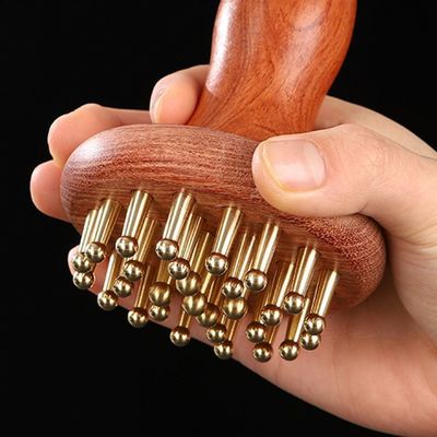 Gua Sha λειτουργία Brass Universal Meridian Μασάζ Comb Μασάζ Σώμα Βούρτσα Γλυκάδα Χαλάρωση Και Ανάπτυξη Μαλλιών Κεφαλομασάζ εργαλείο