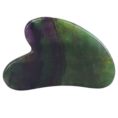 Εργαλείο μασάζ σώματος Rainbow Fluorite Stone Mineral Skin Care Μασάζ Υγείας Μασάζ Guasha Scraper Set με φυσικό νεφρίτη