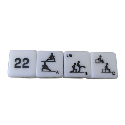25 χιλιοστών Jade Six Sides Fitness Dice για άσκηση Αθλητισμός Αθλητισμός Αθλήματα Διασκέδαση Βελτιώστε την προπόνησή σας
