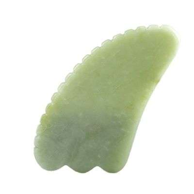 Πράσινη Guasha Φυσική Xiuyan Jade Scraping πρόσωπο πέτρα Gua Sha θεραπεία προσώπου Μέσο μασάζ OEM ODM Επαγγελματίας