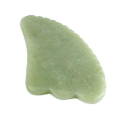 Πράσινη Guasha Φυσική Xiuyan Jade Scraping πρόσωπο πέτρα Gua Sha θεραπεία προσώπου Μέσο μασάζ OEM ODM Επαγγελματίας