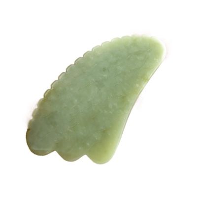 Πράσινη Guasha Φυσική Xiuyan Jade Scraping πρόσωπο πέτρα Gua Sha θεραπεία προσώπου Μέσο μασάζ OEM ODM Επαγγελματίας