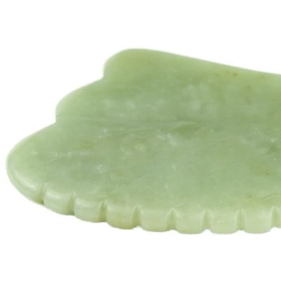 Πράσινη Guasha Φυσική Xiuyan Jade Scraping πρόσωπο πέτρα Gua Sha θεραπεία προσώπου Μέσο μασάζ OEM ODM Επαγγελματίας