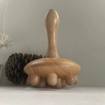 2024 Μανιτάρι Cup Body Contour Roller Λιμφατική αποστράγγιση θεραπεία Gua Sha ξύλινο μασάζ για την απόδοση