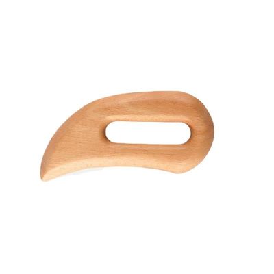 Σώμα Self Skin Care Spa Face Lifting Σαλόνι ομορφιάς ξύλινο Gua Sha Μέσο μασάζ με Custom Logo και καφέ χρώμα