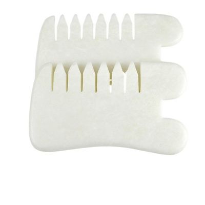 Φυσικό Xiuyan Jade Gua Sha Γκαλπ Μασάζ Χτένα Guasha Κεφαλής Μασάζ Μαλλιά Υγεία Σαλόνι ομορφιάς εργαλείο για μυϊκό μασάζ