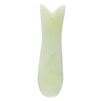 Μασάζ σώματος Ιδιότητες Μασάζ Xiuyan Jade ψάρι σχήμα Gua Sha Πρόσωπο Προστασία του δέρματος εργαλείο Αντιγήρανση Guasha Face Tool