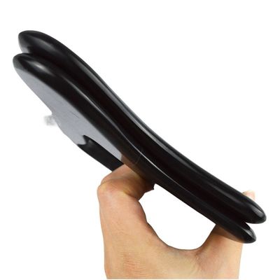 Προσαρμοσμένο λογότυπο Guasha Stone Black Bian Stone Gua Sha Μέσο μασάζ για χαλάρωση του σώματος και φροντίδα του δέρματος