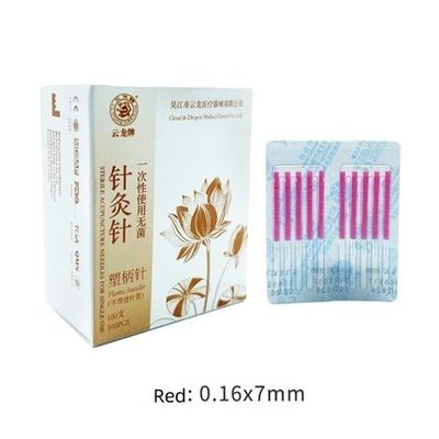 Εργαλεία μασάζ 100 PCS Λιγότερο πόνος Πολυχρωματικό πλαστικό χερούλι βελόνες ακυποτομή μικρά μαχαίρια βελόνα για προσαρμοσμένο λογότυπο διαθέσιμο