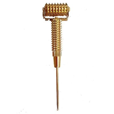 Εξοπλισμός Μασάζ Σώματος Spikey Brass Εγχειρίδιο Ακουπρεσούρα Ρεφλεξολογία Stick για την υγεία και το μασάζ των ιστών