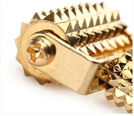 Εξοπλισμός Μασάζ Σώματος Spikey Brass Εγχειρίδιο Ακουπρεσούρα Ρεφλεξολογία Stick για την υγεία και το μασάζ των ιστών