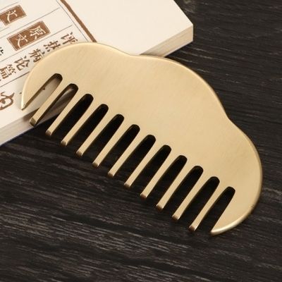 Ετικέτα Guassha Scraping Tool 100% Brass Gua Sha Comb για βελτίωση της κυκλοφορίας του αίματος και μασάζ