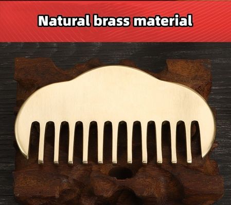 Ετικέτα Guassha Scraping Tool 100% Brass Gua Sha Comb για βελτίωση της κυκλοφορίας του αίματος και μασάζ