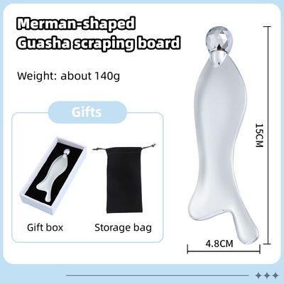 Μασάζ προσώπου Σπα Σίλβερ Ζινκ Alloy Gua Sha Scraping Board για Meridian Acupoint Μασάζ Φροντίδα του δέρματος εργαλείο καλλυντικού σαλονιού