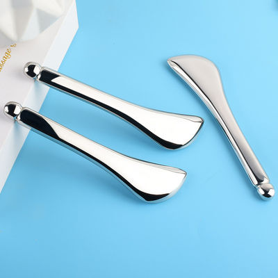 Ατσάλινο Gua Sha μασάζ ραβδί 304 Guasha Stick μεταλλικό σχήμα κουτάλι για μασάζ των μυών του προσώπου και του σώματος