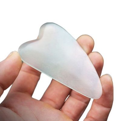Εργαλεία μασάζ Μασάζ σώματος Νέο στυλ Jade Gua Sha εργαλείο καθαρό φυσικό Jade Guasha επιφάνεια εξατομικευμένο Jade Guasha πέτρα μασάζ περιποίησης δέρματος