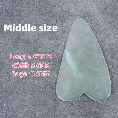Εργαλεία μασάζ Μασάζ σώματος Νέο στυλ Jade Gua Sha εργαλείο καθαρό φυσικό Jade Guasha επιφάνεια εξατομικευμένο Jade Guasha πέτρα μασάζ περιποίησης δέρματος