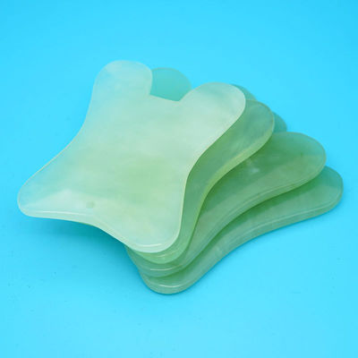 Xiuyan Jade Μασάζ Comb Guasha Comb Guasha Scraping Scalp Comb Πράσινα εργαλεία μασάζ για μασάζ