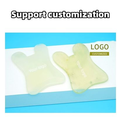 Xiuyan Jade Μασάζ Comb Guasha Comb Guasha Scraping Scalp Comb Πράσινα εργαλεία μασάζ για μασάζ