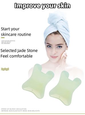 Xiuyan Jade Μασάζ Comb Guasha Comb Guasha Scraping Scalp Comb Πράσινα εργαλεία μασάζ για μασάζ