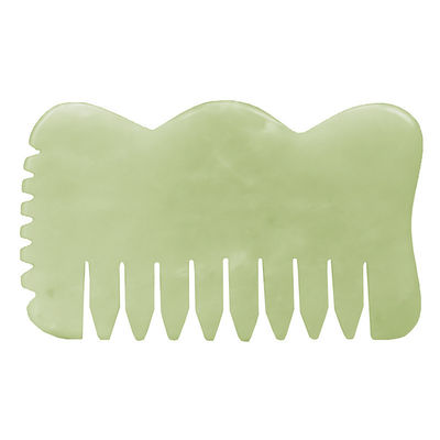 Φυσικό Xiuyan Jade Gua Sha Acupoint Massage Comb για την χαλάρωση του κεφαλιού Guasha Comb