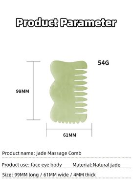 Φυσικό Xiuyan Jade Gua Sha Acupoint Massage Comb για την χαλάρωση του κεφαλιού Guasha Comb
