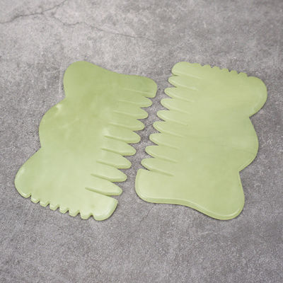 Φυσικό Xiuyan Jade Gua Sha Acupoint Massage Comb για την χαλάρωση του κεφαλιού Guasha Comb