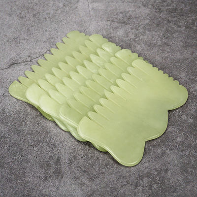 Φυσικό Xiuyan Jade Gua Sha Acupoint Massage Comb για την χαλάρωση του κεφαλιού Guasha Comb