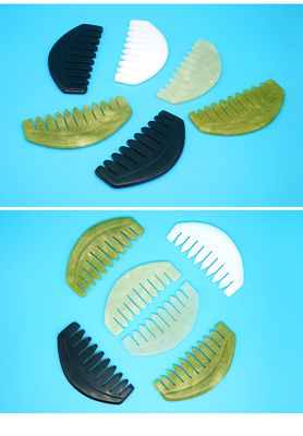 2023 Custom Logo Availabled Jade Comb Gua Sha Scraping Tool για τη φροντίδα του τριχωτού της κεφαλής και των μυών του σώματος