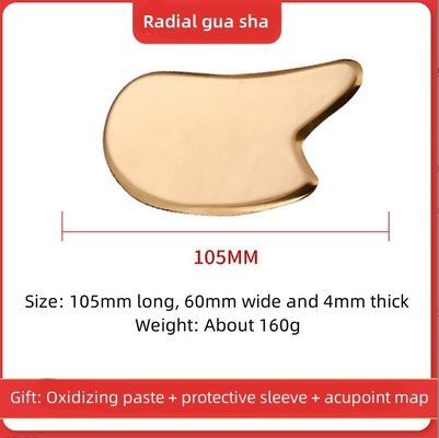 Αποτελεσματικό και μυϊκό μασάζ Brass Guasha Scraping Massage Board Metal Brass Guasha για μασάζ φροντίδας του δέρματος 2024