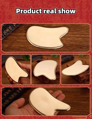 Αποτελεσματικό και μυϊκό μασάζ Brass Guasha Scraping Massage Board Metal Brass Guasha για μασάζ φροντίδας του δέρματος 2024