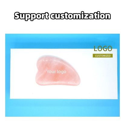 Ροζ Κουάρτζ Gua Sha Face Roller Massage Tool Guasha Stone Body Self Skin Care Spa Αντιγήρανση Ομορφιάς προσώπου Κουτί δώρων σε ροζ