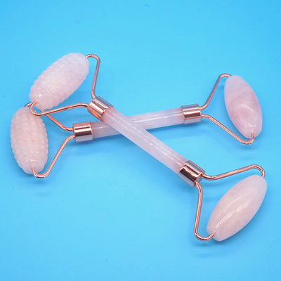 Ροζ Κουάρτζ Gua Sha Face Roller Massage Tool Guasha Stone Body Self Skin Care Spa Αντιγήρανση Ομορφιάς προσώπου Κουτί δώρων σε ροζ