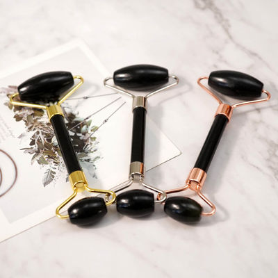 Μασάζ μυών Custom Black Bian Stone Gua Sha Scraping Board Guasha Face Roller Gift Box Set for Spa Skin Care Ρουτίνα