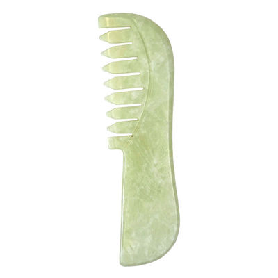 Φυσικό Xiuyan Jade Gua Sha Γλυκάδα Μασάζ Comb Jade πέτρα φροντίδα της κεφαλής Μασάζ μαλλιά Guasha Χαλάρωση εργαλείο για μασάζ σώματος