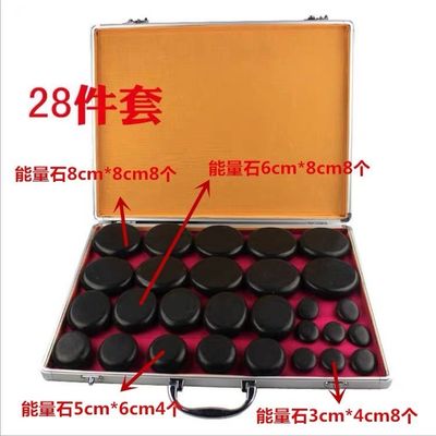 Μασάζ Σώματος Ζεστές Λίθοι Σετ 22 PCs Βασάλτης Λίθοι με Κίτ Θέρμανσης Σπίτι Σπα Χαλάρωση Θεραπεία Πόνος Απαλλαγή θεραπεία σπα