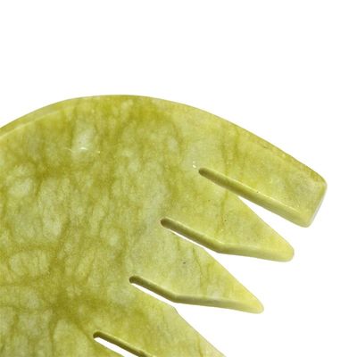 Μασάζ Στυλ Χτένις Φυσικό Xiuyan Jade Gua Sha Scalp Guasha Πέτρα Κεφαλή Μασάζ Μαλλιά Υγεία Φροντίδα Σαλόνι ομορφιά εργαλείο