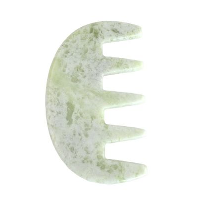 Μασάζ προσώπου Λίθος jade Gua Sha Comb Κεφαλή Σκαλπί Guasha Μέσο μασάζ για το πλήρες σώμα Μασάζ Περιοχή Custom Logo